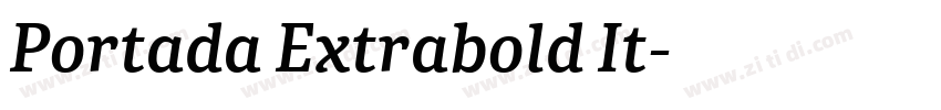 Portada Extrabold It字体转换